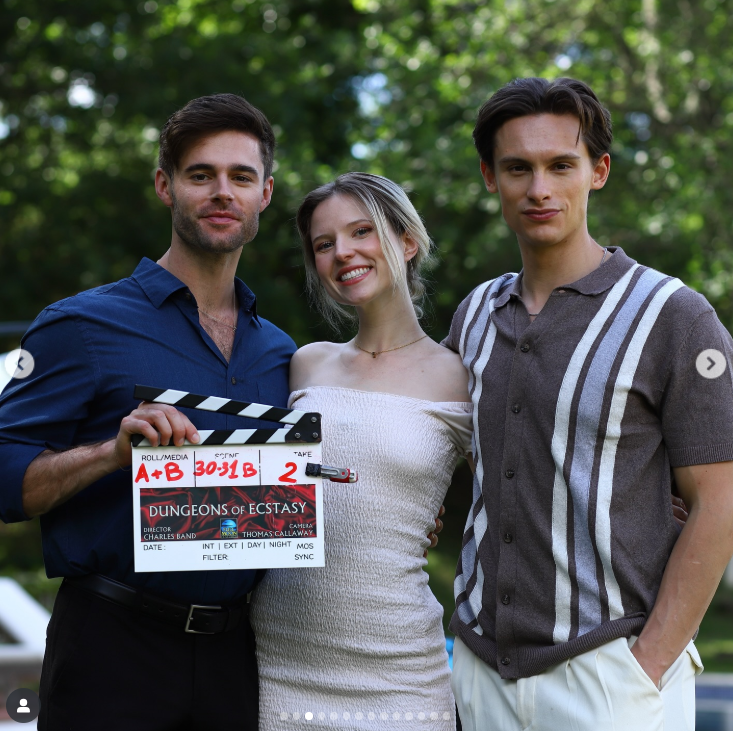 Nicole Mattox on set with the cast of "Dungeons of Ecstasy," as posted on September 3, 2025 | Source: Instagram/nicolemattox_